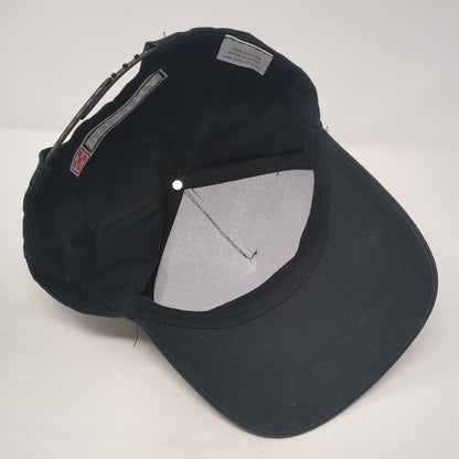 Purina Snapback Hat Black One Size Adjustable Embroidered 6 Panel Blank