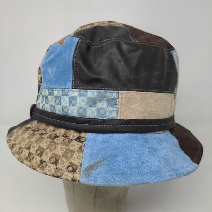 Liz Claiborne Women's Bucket Hat Multicolor Boho Patchwork Pattern