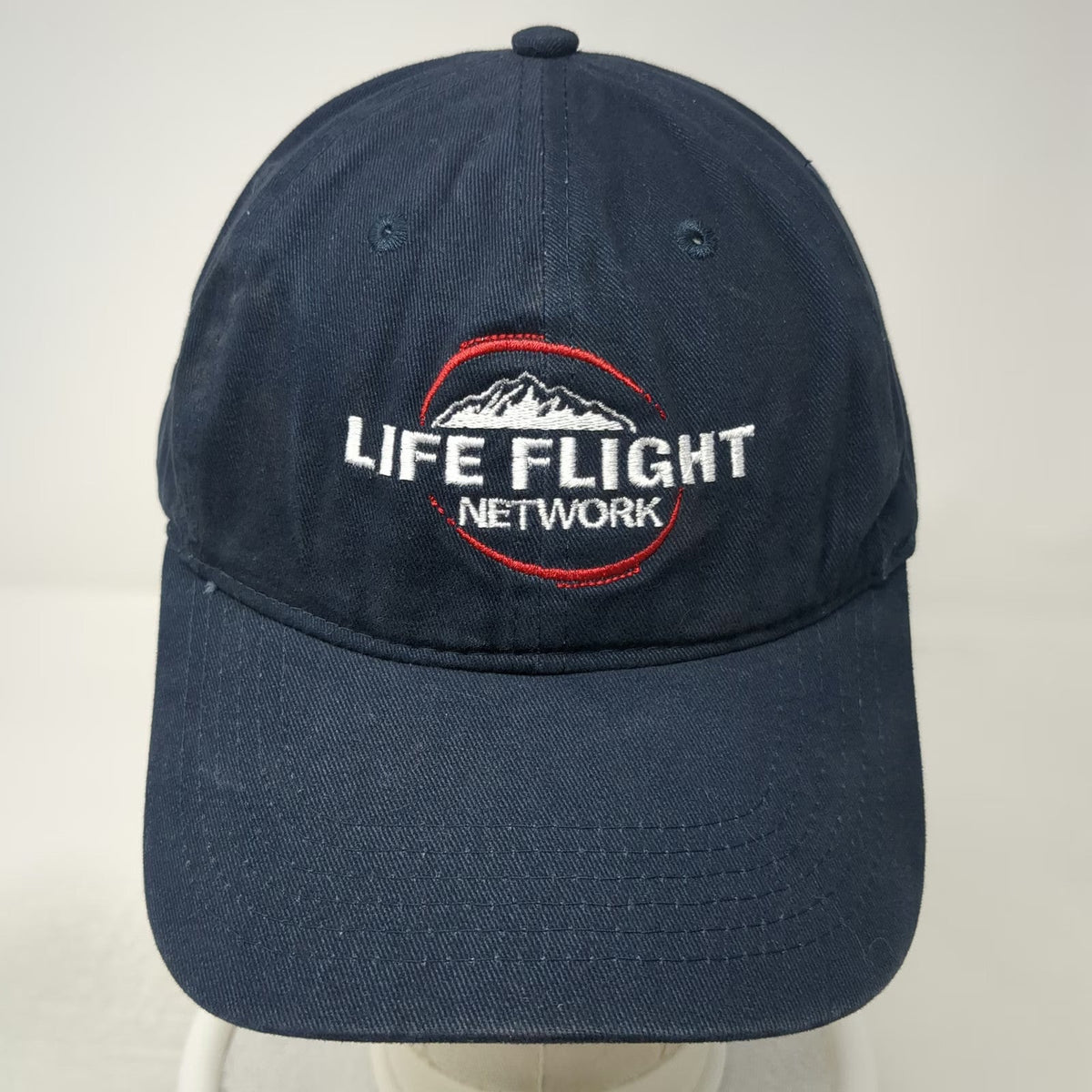 Port & Company Baseball Cap Blue One Size Life Flight Network Mountain Logo Hat