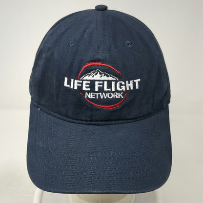 Port & Company Baseball Cap Blue One Size Life Flight Network Mountain Logo Hat