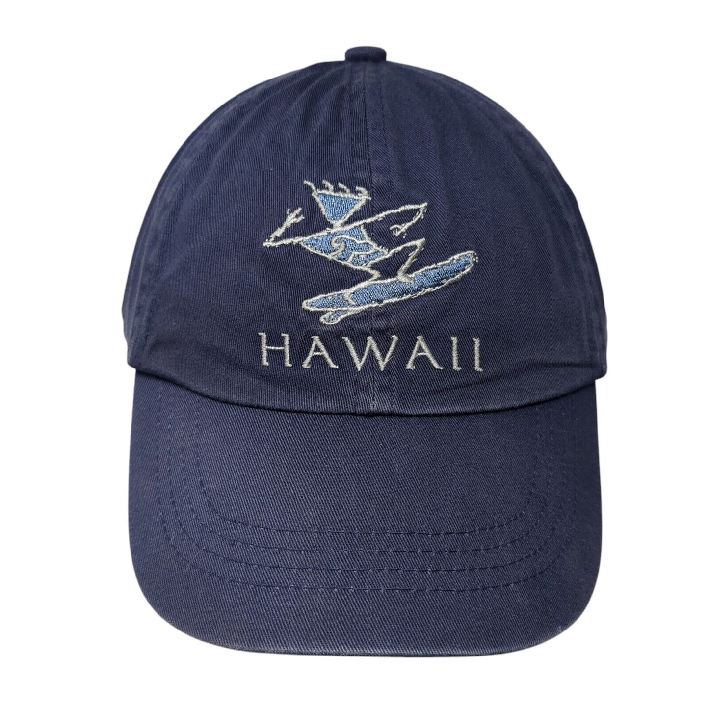 Hawaii Surfing Strapback Hat Blue One Size Adjustable 6 Panel Sansegal
