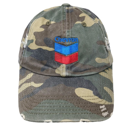District Threads Baseball Cap Green Camo OSFM Distressed Chevron Salt Lake Hat