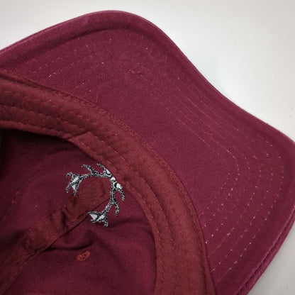 Baseball Cap Black One Size Antlers Embroidery Slideback Strapback Cotton Hat