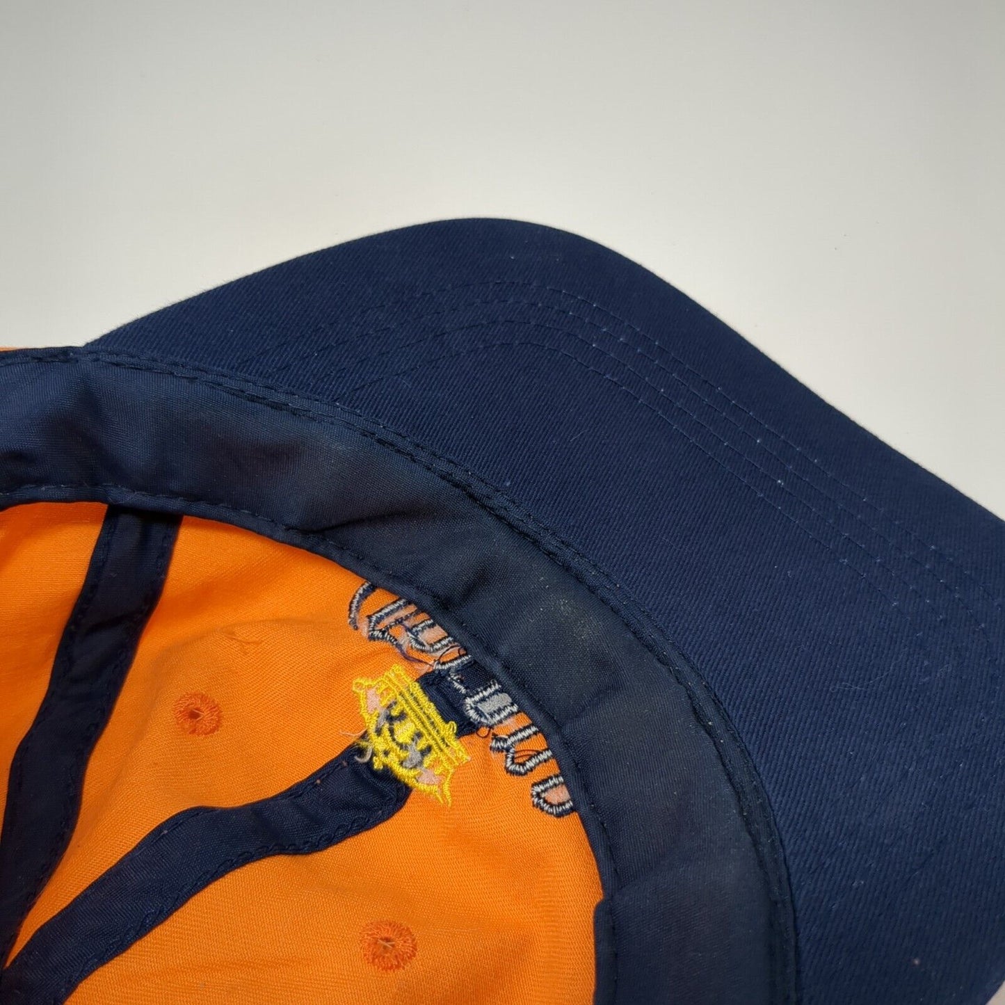 Corona Extra Strapback Hat Orange One Size Adjustable Embroidered 6 Panel Cotton