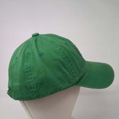 Golf Slideback Hat Green One Size Adjustable Embroidered Vent Holes