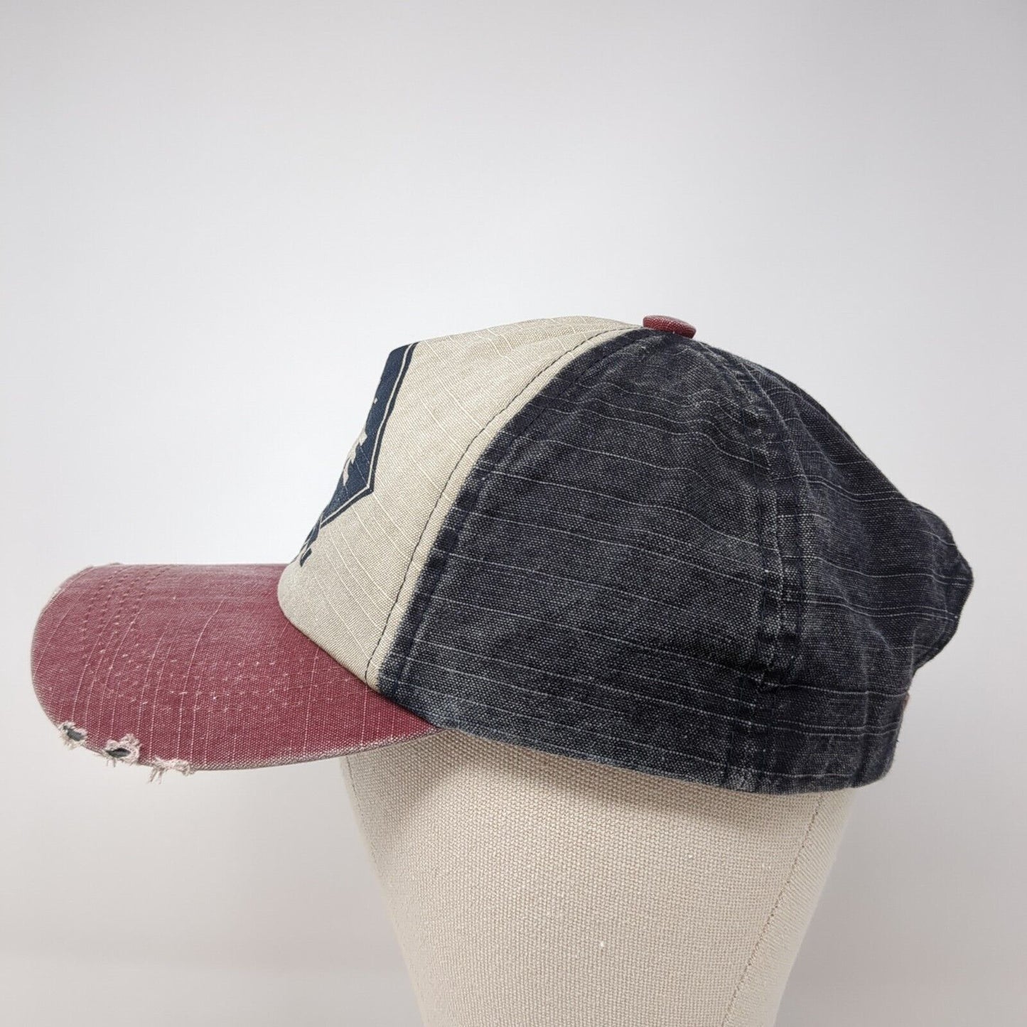 Jewel Shine Moter Oil Slideback Hat Multi OSFA Adjustable Colorblock