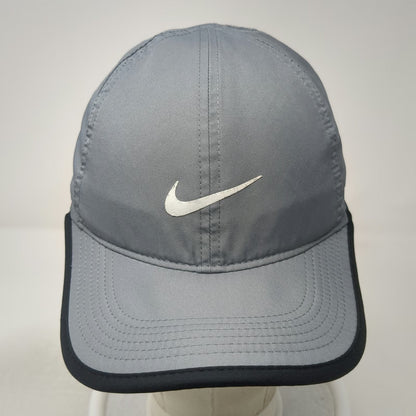 Nike Baseball Cap Gray One Size Dri-Fit Featherlight Strapback Recycled Hat