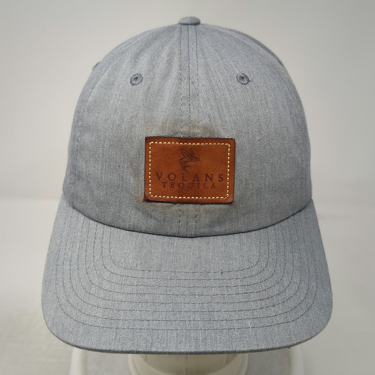Richardson Baseball Cap Gray One Size Volans Tequila Leather Patch Strapback Hat