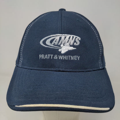 Pratt & Whitney Men's Slideback Hat Blue Embroidered Aircraft Logo Boeing