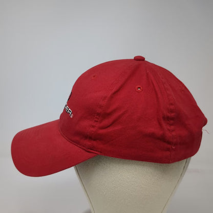 Budweiser Baseball Cap Red One Size Slideback Embroidered Logo 2003 Cotton Hat