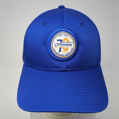 Pioneer Federal Credit Union Snapback Hat Blue One Size Adjustable