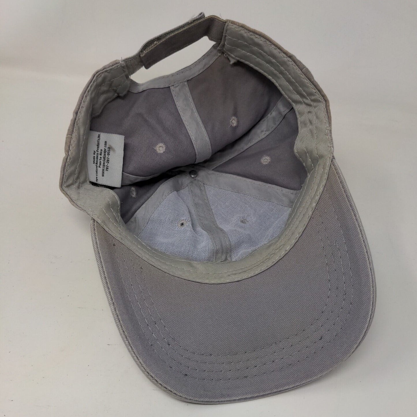 Lanco Strapback Hat Gray One Size Adjustable Embroidered 6 Panel