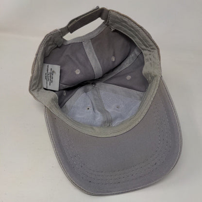 Lanco Strapback Hat Gray One Size Adjustable Embroidered 6 Panel