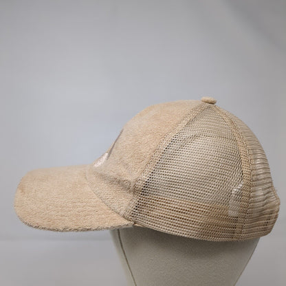 Divided by H&M Snapback Trucker Hat Tan One Size Flower Mesh Back