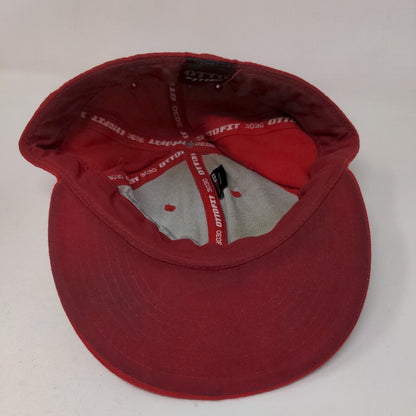 Tito Fitted Hat Red One Size Embroidered Otto Fit 3030 Vent Holes Vodka