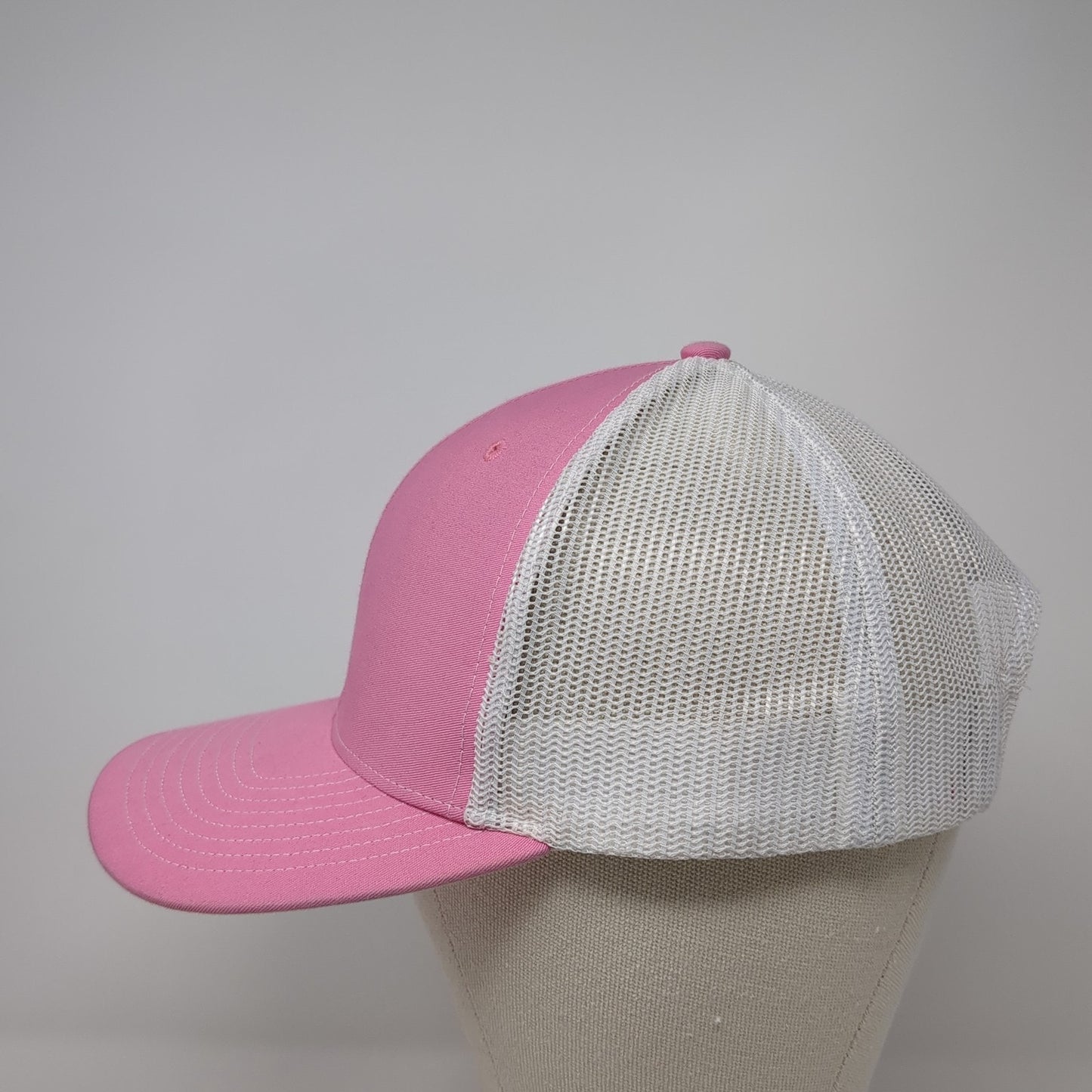 Idaho Mining Apparel Trucker Hat Pink One Size Adjustable Mesh Back Richardson