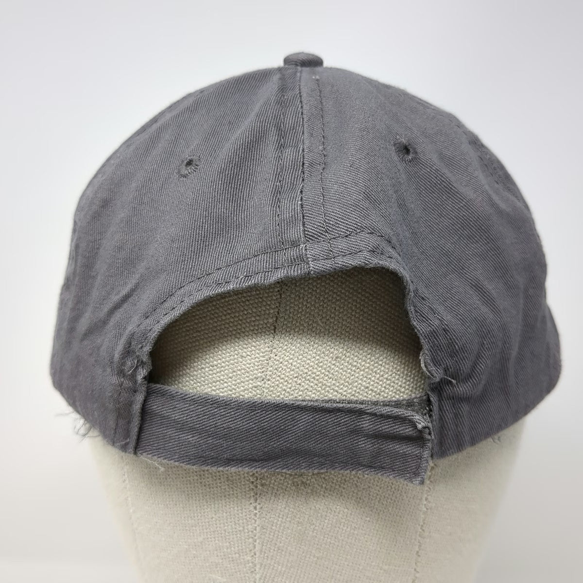 Baseball Cap Gray Black One Size Alaska Moose EST 1959 Embroidered Strapback Hat