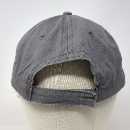 Baseball Cap Gray Black One Size Alaska Moose EST 1959 Embroidered Strapback Hat