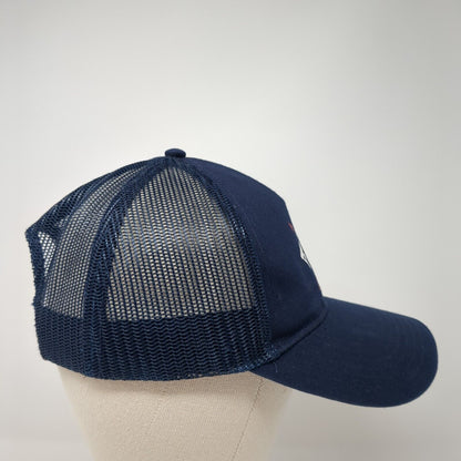 Cap America Snapback Mesh Back Trucker Hat Blue One Size Fire Pizza