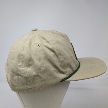 Howler Bros 5 Panel Hat Beige Blue Green One Size Fish Snapback Rope Cotton