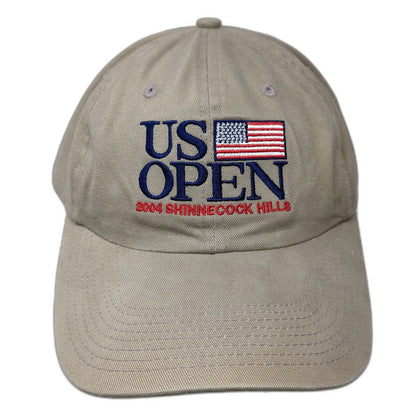 Beige One Size Baseball Cap Hat 2004 US Open Shinnecock Hills Golf USGA Member