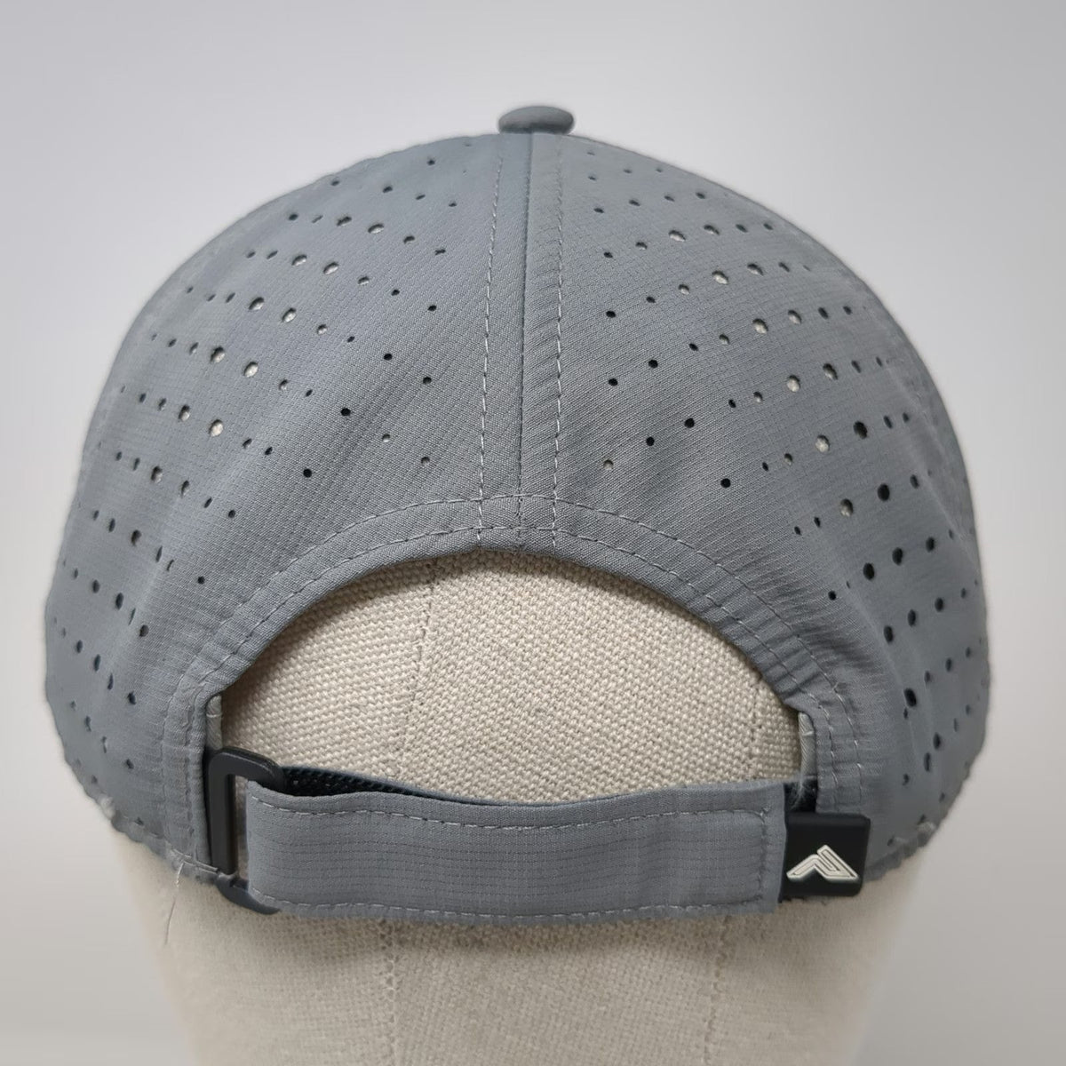 Pacific Headwear Baseball Cap Gray One Size Perforated Greater Lawrence Row Hat