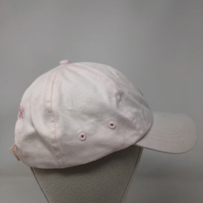 Pink Stuff Breast Cancer Awareness Strapback Hat Pink Rhinestones Bling