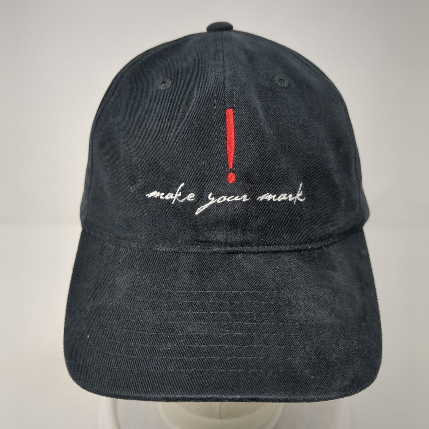 Make Your Mark Fitted Hat Black L/XL Embroidered 6 Panel Port Authority