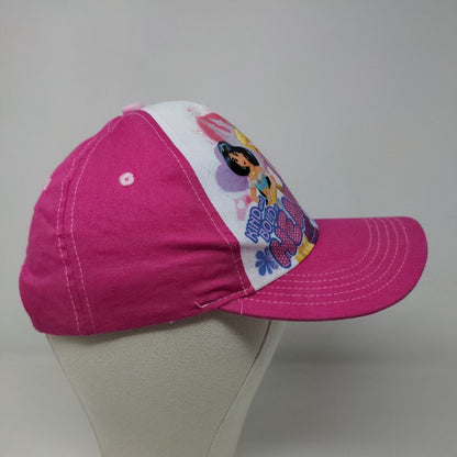 Disney Princess Girl's Strapback Hat Pink Size OSFM Cinderella Rapunzel Jasmine