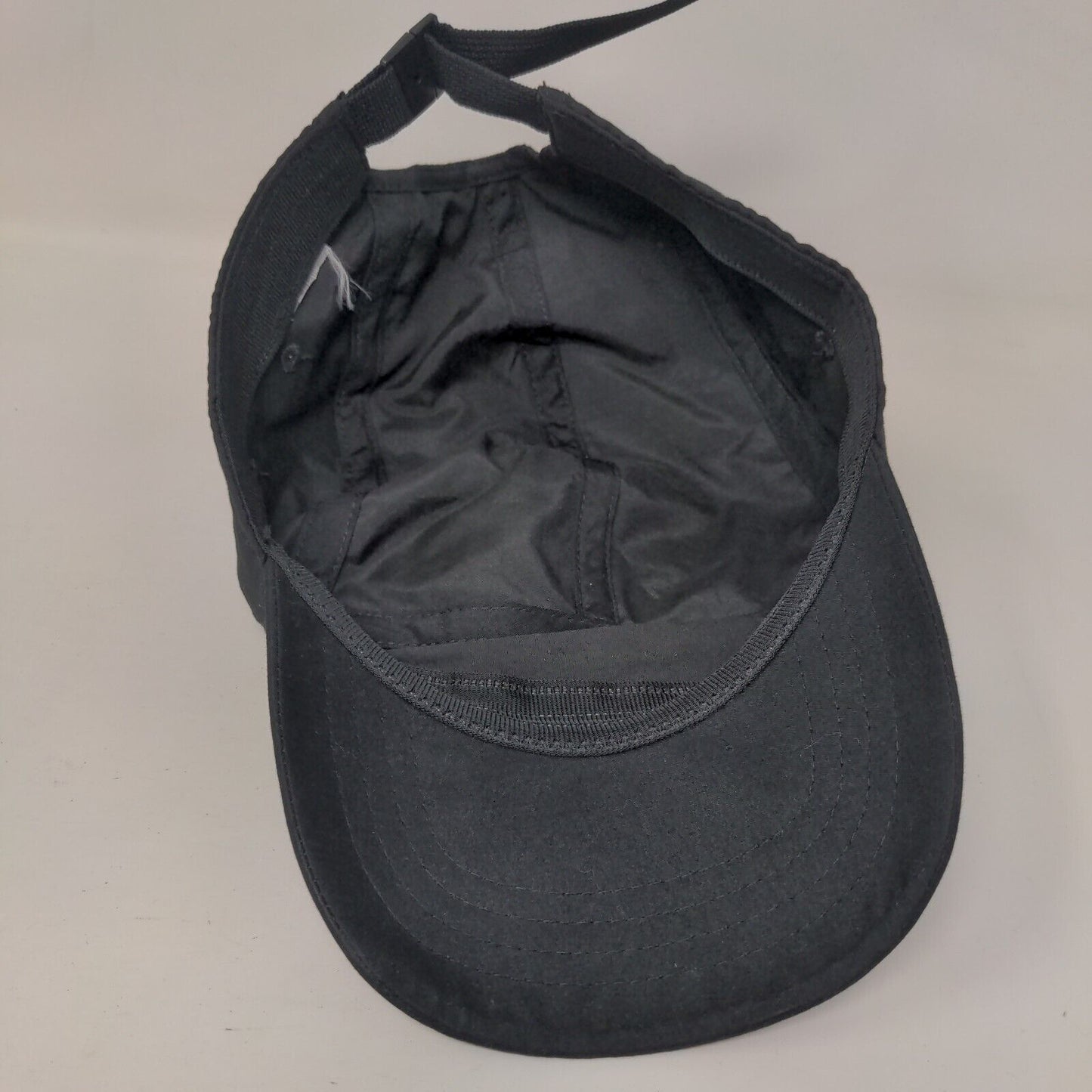 VANS Off The Wall Strapback 5 Panel Cap Black One Size Adjustable Vented Holes