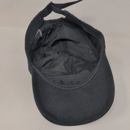 VANS Off The Wall Strapback 5 Panel Cap Black One Size Adjustable Vented Holes