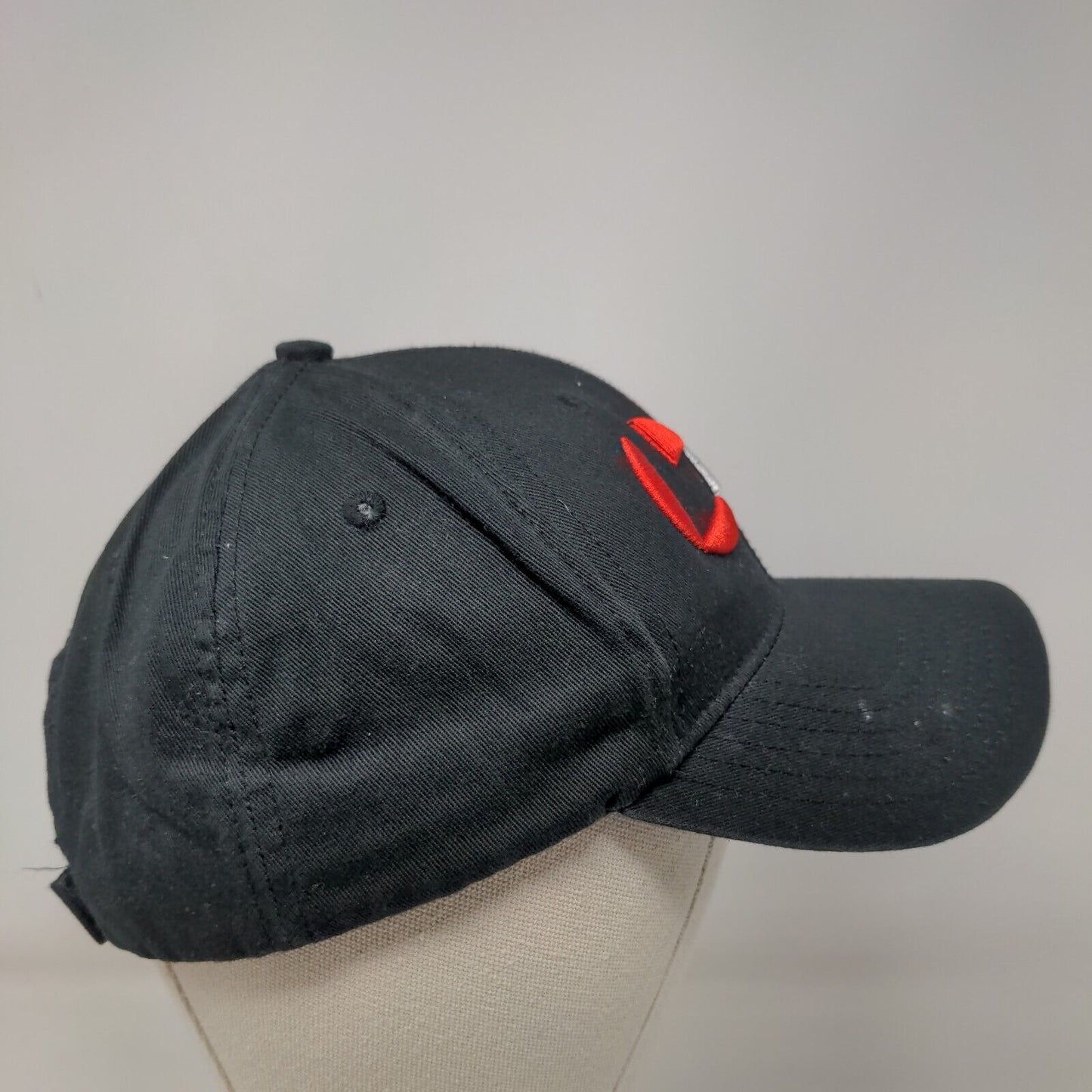 Levil Aviation Strapback Hat Black One Size Adjustable Embroidered 6 Panel