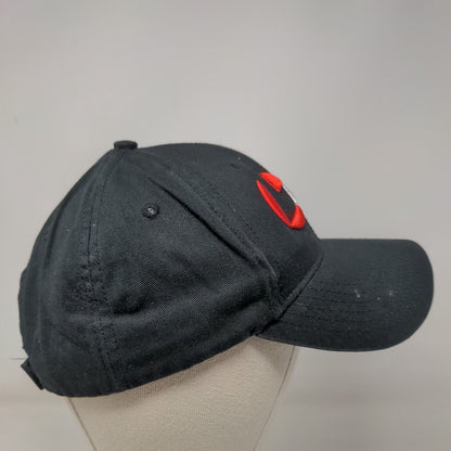 Levil Aviation Strapback Hat Black One Size Adjustable Embroidered 6 Panel