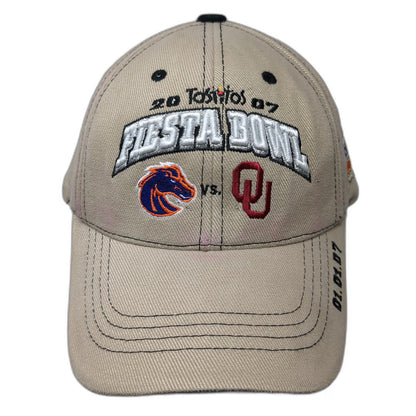 TOW NCAA Boise State Oklahoma 2007 Fiesta Bowl Beige One Size Cap Hat Matchup
