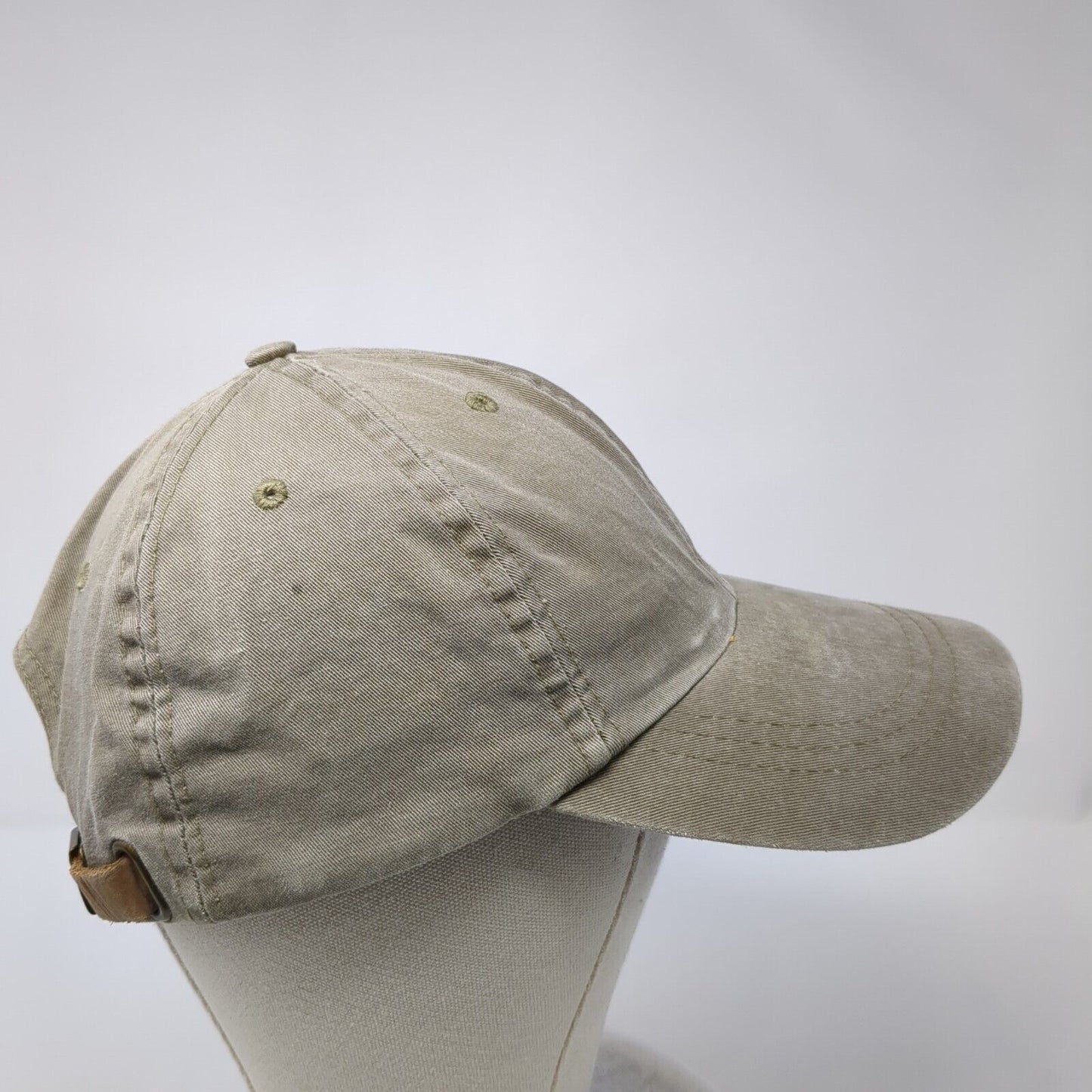 Falcon Slideback Hat Brown One Size Adjustable Leather Strap Blank