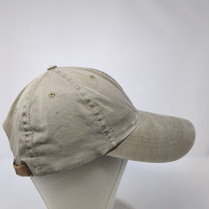 Falcon Slideback Hat Brown One Size Adjustable Leather Strap Blank