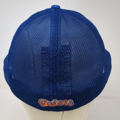 Florida Gators NCAA New Era 39THIRTY Cap Blue L Camo Mesh Stretch Geometric Hat