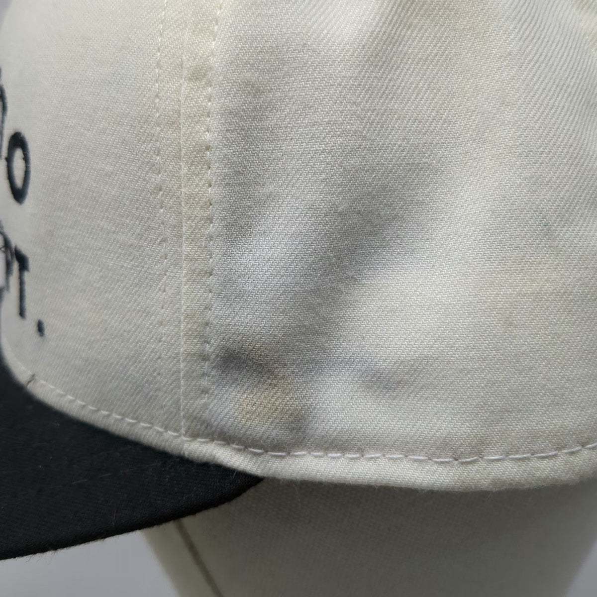 New Era Snapback White L Modesto Fire Dept Pro Model Station Hat Vintage