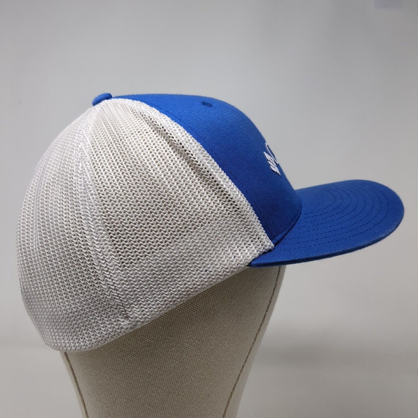 Columbia PFG Fitted Mesh Back Trucker Hat Blue L/XL Colorblock Outdoor