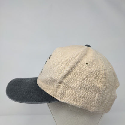 Idaho A.C.A Slideback Hat Tan OSFA Adjustable Colorblock 6 Panel