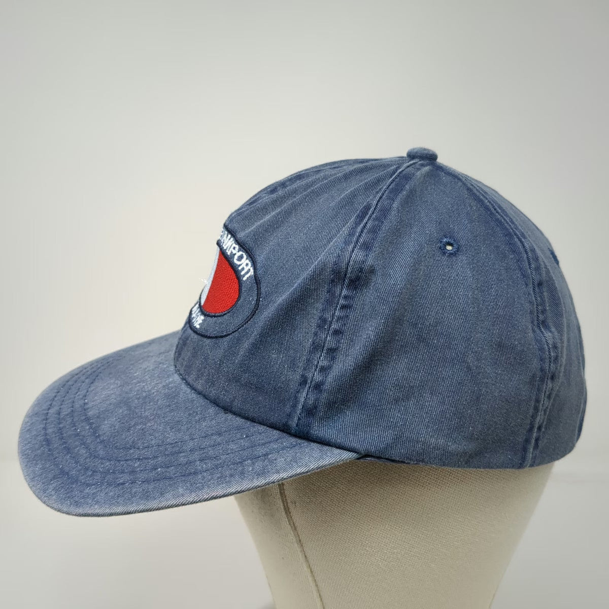 J-Hats Kennebunkport Maine Blue One Size Baseball Cap Slideback Cotton Logo Hat