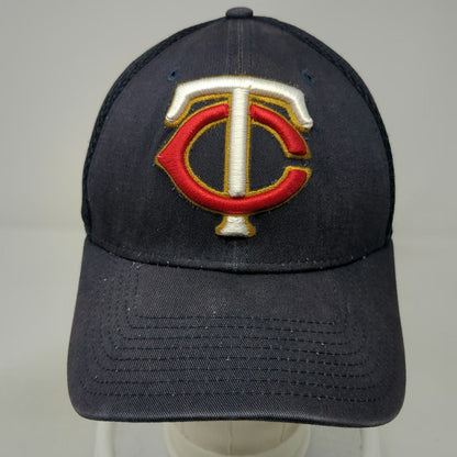New Era Minnesota Twins MLB Blue Baseball Cap M 39THIRTY Mesh Stretch Fit Hat