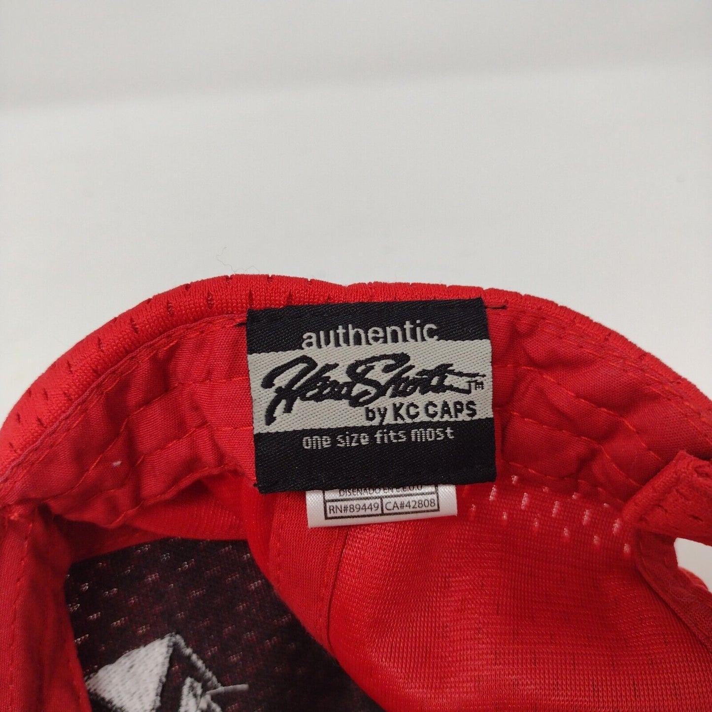 Pipe Division Strapback Hat Red OSFM Adjustable Embroidered 6 Panel KC Caps
