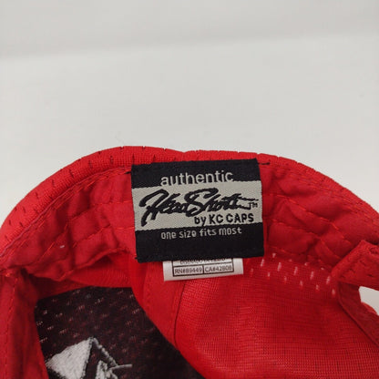 Pipe Division Strapback Hat Red OSFM Adjustable Embroidered 6 Panel KC Caps