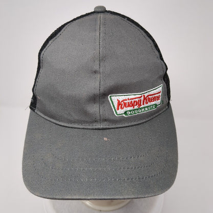 Krispy Kreme Doughnuts Snapback Trucker Hat Gray One Size Mesh Back 6 Panel