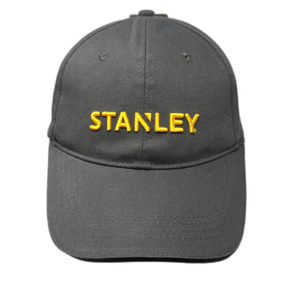 Stanley Snapback Hat Gray One Size Embroidered Adjustable Construction Tool Logo