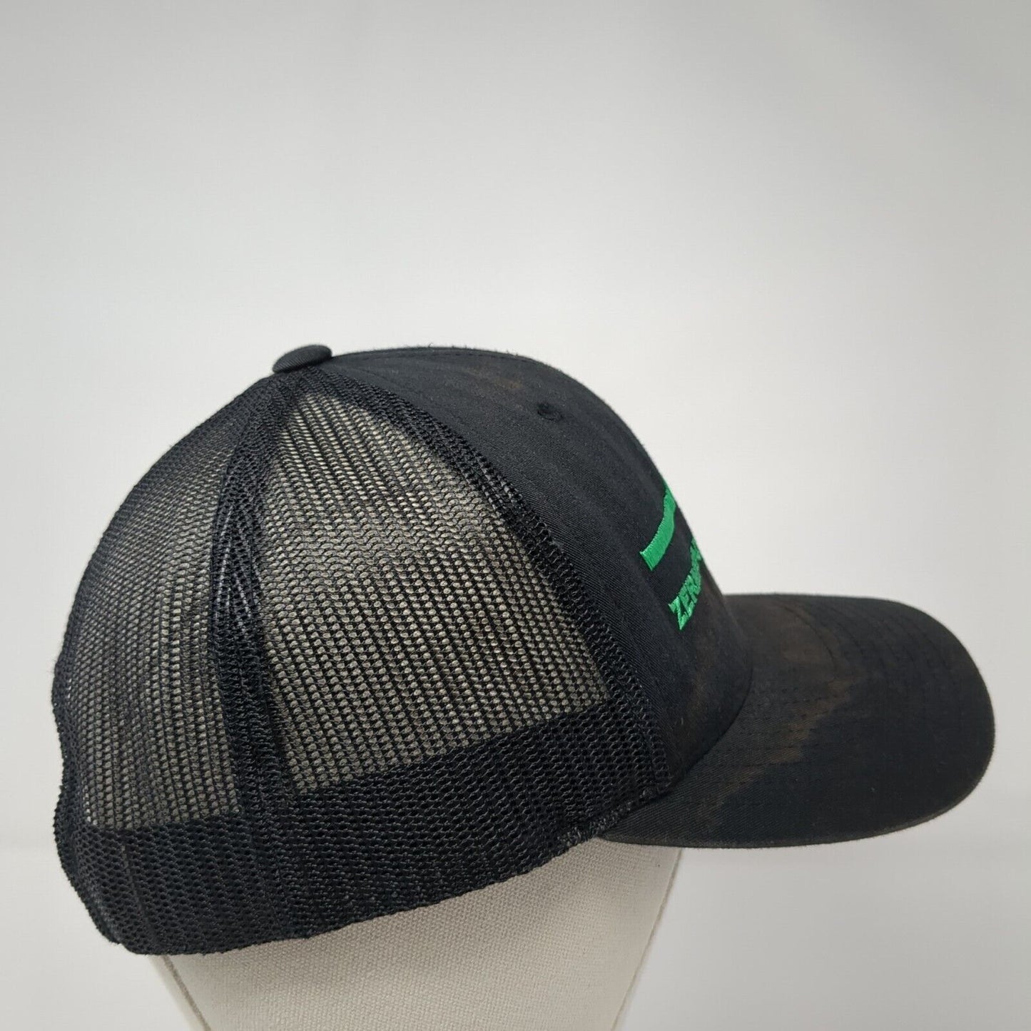 Zerman Restoration Snapback Trucker Hat Black OS Adjustable Mesh Classic Yupoong