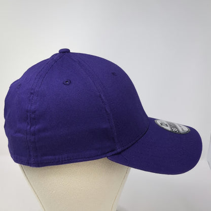 New Era Baseball Cap Purple M Stretch Fit 39THIRTY Blank Structured 6 Panel Hat