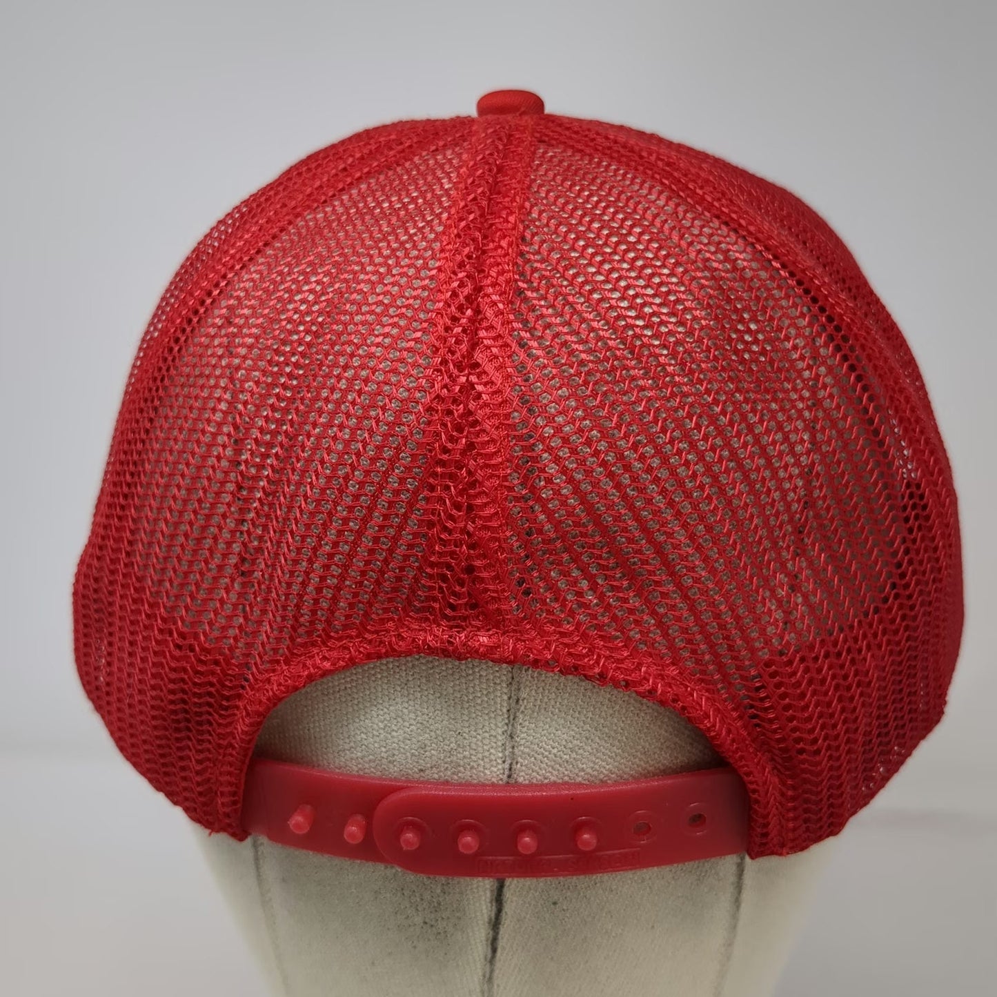 Kenda Trucker Hat Red L White Blue Rope Snapback Mesh 5 Panel Trinity Hockey