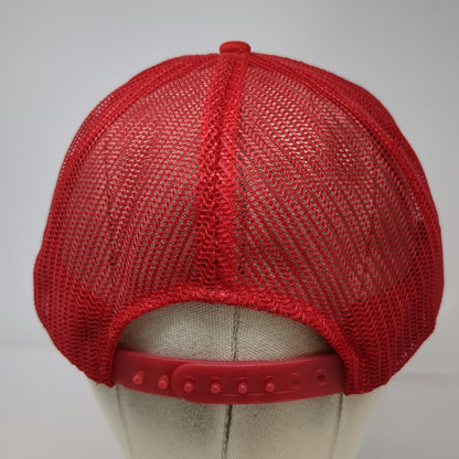 Kenda Trucker Hat Red L White Blue Rope Snapback Mesh 5 Panel Trinity Hockey